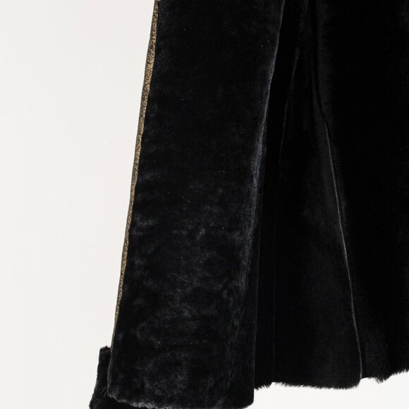 Roberto Cavalli Embellished Black Gold Sheepskin Jacket - Picture 9 of 11